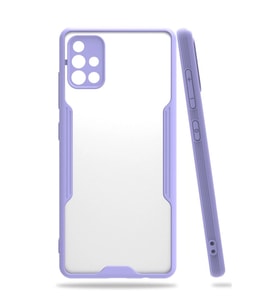 Samsung Galaxy A71 Kılıf Platin Silikon - Lila