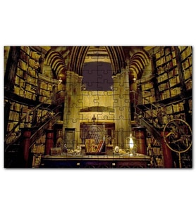 Cakapuzzle Harry Potter Kütüphane Gizli Çömlekçi Cadı Puzzle Yapboz MDF (Ahşap) (120 Parça)