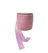 Kurdela Dantelli Çift 2 Katlı 5 Cm (10 Metre)  Pudra