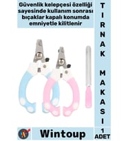 #TırnakMakası Emniyet Kilidi Keskin Paslanmaz Hijyenik Bakım Kilitli Pet Kedi Köpek Tırnak Makası