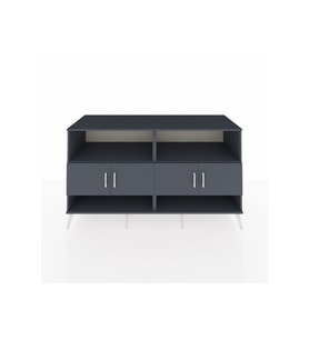 Kronos Konsol 4 Raflı 4 Kapaklı 176x59x99 Antrasit-Antrasit/Çam