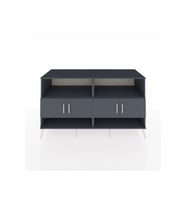 Kronos Konsol 4 Raflı 4 Kapaklı 176x59x99 Antrasit-Antrasit/Çam