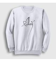 Presmono Unisex Beyaz Logo Metal Alcest Sweatshirt 522438tt (Beyaz)