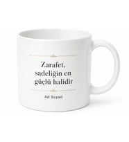 Kişiye Özel Sade Şıklık Temalı Baskılı Kupa Bardak Hediye