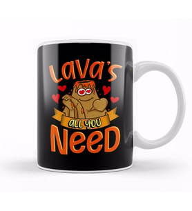 Cute & Funny Lava's All You Need Volcano Pun Kupa Bardak Porselen