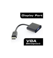 Dark DisplayPort to VGA Dişi Çevirici