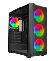 POWERBOOST VK-W001B 4-ARGB FANLI GAMING MID-TOWER PC KASASI  360MM SIVI SOĞUTMA DESTEĞİ