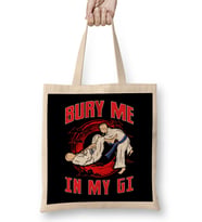 BJJ Bury Me In My Gi MMA Brazil Jiu Jitsu Fighter Bez Çanta Uzun Saplı