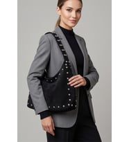 Riva Stud Hobo Süet Kadın El, Omuz Çanta