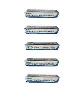 Burpak Heavy Duty Ağır Hizmet Tipi Alüminyum Folyo - 45 Cm. x 100 Metre - 18 Mikron - 5 Paket