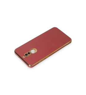 Newface Huawei Mate 10 Lite Kılıf Volet Silikon - Kırmızı