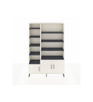 Arges Dolap 10 Raflı 3 Kapaklı 132x30x195 Aytaşı-Aytaşı/Antrasit