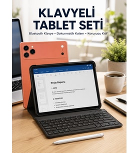 Klyeli Tablet PC Kalem Kılıf ve Ekran Koruyucu Hediyeli Android Set