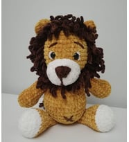 Pofuduk Aslan Amigurumi Organik Oyuncak