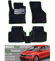 SKODA OCTAVİA 5E (2013-2019) Uyumlu EVA Paspas Tam Set–Oto Paspas,Araca Özel,Kolay Montaj