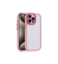 Apple iPhone 15 Pro Max Uyumlu Kılıf Kamera Korumalı Renkli Kenar ve Çerçeve Tasarımlı Zore Vitamin Kapak (Mürdüm)