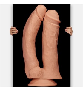 Esnek Ve Bükülebilir Yumuşak Dokuya Sahip 30 Cm Çift Başlı Dildo