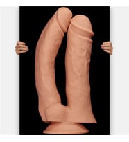 Esnek Ve Bükülebilir Yumuşak Dokuya Sahip 30 Cm Çift Başlı Dildo