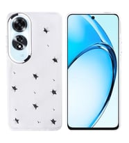 Coverzone Oppo A60 ile uyumlu K?l?f Airbag K�?eli 2mm Kamera �?k?nt? Korumal? Simli ?effaf Bask?l? Z-Kutup Kapak Y?ld?z