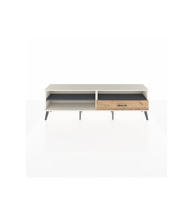 Arges TV Ünitesi 2 Raflı Tek Çekmeceli  176x30x51 Aytaşı-Antrasit/Çam