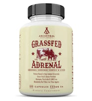 Ancestral Supplements Grass Fed Beef Adrenal  500mg,  180 Capsul.
