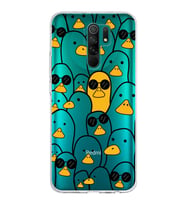 Xiaomi Redmi 9 Uyumlu Kapak Duck Tasarımlı Şeffaf Silikon Kılıf