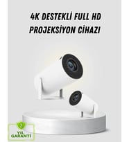 Full Hd 4K Destekli Akıllı Projeksiyon – 130 İnç Ekran, Uzun Ömürlü Ampul Ve Çoklu Giriş