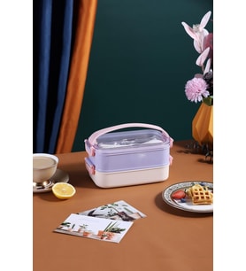 Bento Lunch Box Ofis-okul Için Yeni Nesil Sefer Tası Taşınabilir Yemek Kutusu Çelik Ff462