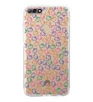Huawei Y7 2018  Kamera korumalı Kapak Hello Kitty Tasarımlı  Şeffaf Kılıf