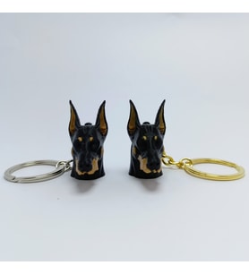 Siyah Doberman - Anahtarlık