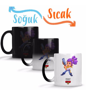Brawl Stars Shelly Sihirli Kupa Bardak Porselen