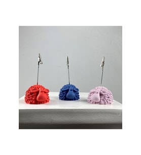 Kuzu Not Tutucu 3'lü Set ( Gri Mavi - Mercan - Pembe)