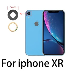 Tkgz İPhone XR Arka Kamera Camı Lens Yapışkanlı