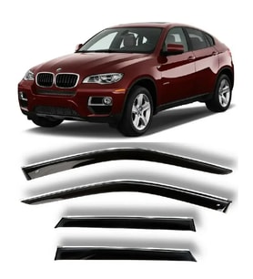 BMW X6 E71 2008-2015 Kromlu Cam Rüzgarlığı (İthal)