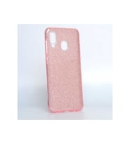 Samsung Galaxy A30 Uyumlu Kılıf Zore Shining Silikon (Rose Gold Altın)