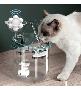 DailyLink Hareket Sensörlü Kedi Köpek Için Sessiz Şeffaf Otomatik Su Pınarı Çeşmesi Sebili