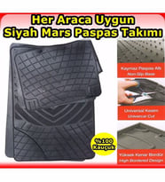 FİAT FİORİNO 2008 SONRASI UYUMLU MARS KAUÇUK SİYAH PASPAS SETİ