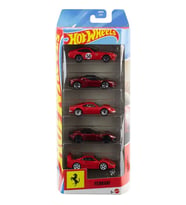 Hot Wheels ® 5'li Ferrari Araba Seti Metal Araçlar ile Oyun Seti JLN12 3+ Yaş İçin Eğlenceli