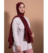 Carine Scarf Vişne Çürüğü Pamuk Jazz Şal