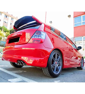 Honda Civic Sport Ep2 Ep3 Arka Ek Difüzör Siyah Plastik Arka-difizör-bodykit-ek-karlık