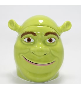 3D Shrek Tasarımı Porselen Kupa Bardak (Büyük Boy)