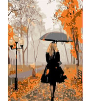 Yalnızlık Senfonisi Sayılarla Boyama Seti(50x65 cm Tuval Şasesine Gerili)