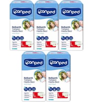 Canped Hasta Bezi Yetişkin Bel Bantlı Polietilen L-Large Büyük Boy 35 Adet (5PK*7)