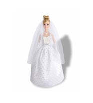 Alisha Gelinlikli Bebek 29 cm – Pırıltı İşlemeli Kabarık Gelinlikli Oyuncak Bebek (Çok Renkli)