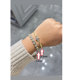 OVAL TAŞLI SIK ZENCIR MODEL BİLEKLİK (2 nolu ürün)