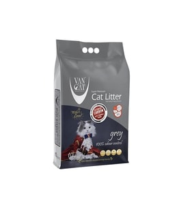 Vancat Aktif Karbon İnce Taneli Kedi Kumu 10 Lt (Gri)