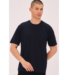 T0737 DEWBERRY ERKEK T-SHIRT-LACİVERT
