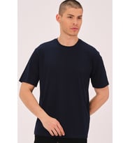 T0737 DEWBERRY ERKEK T-SHIRT-LACİVERT