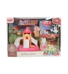 Bay Dremy Mini Tavşan Kaydıraklı Tavşan Aile Parkı
