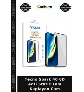 Tecno Spark 40 6D Anti Static Tam Kaplayan Cam Cihaz Koruma Ekran Filmi Telefon Aksesuarları